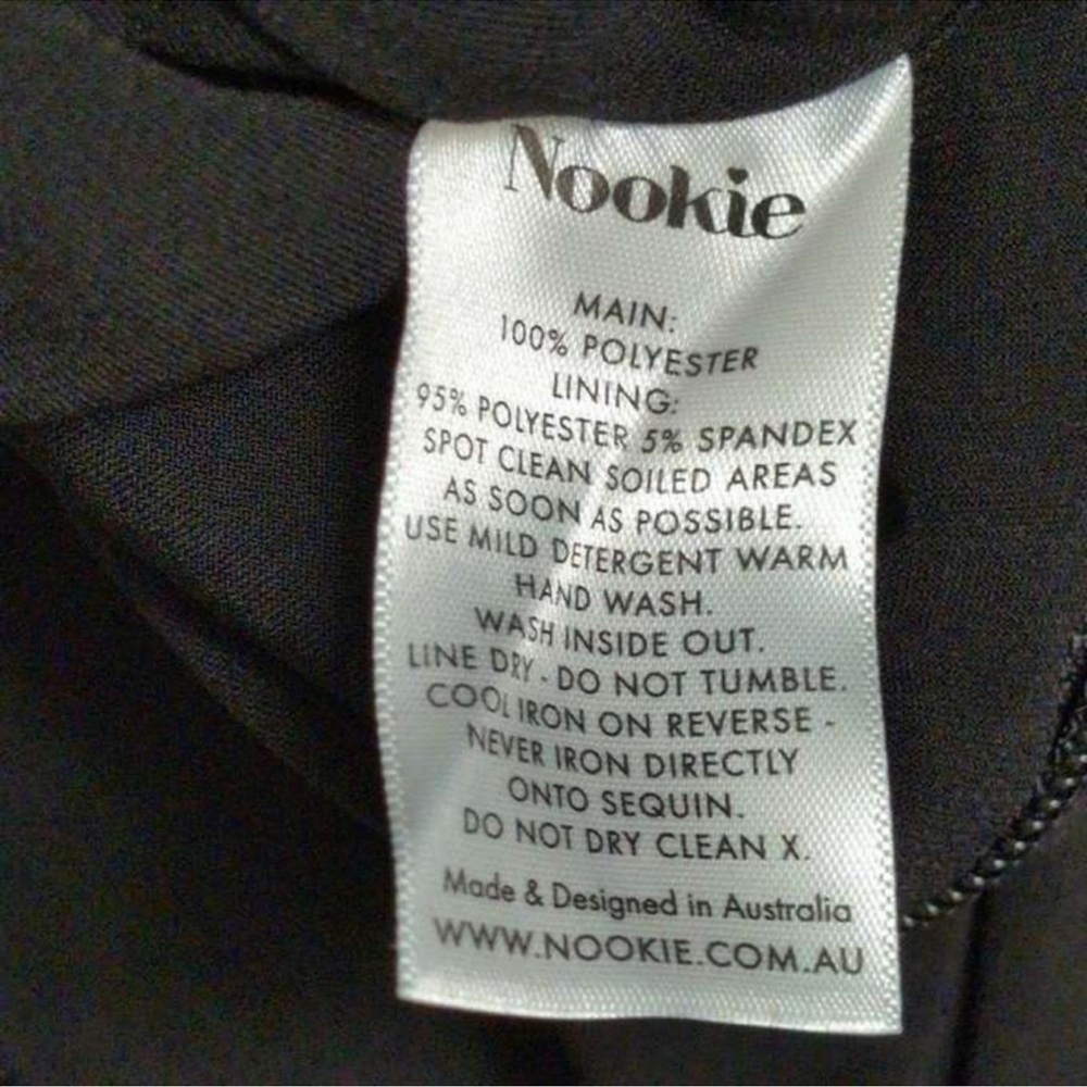 Nookie Black Strapless Sequin Gown - Picture 9 of 10